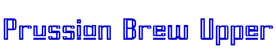 Prussian Brew Upper шрифт